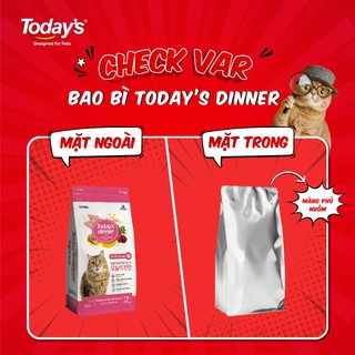 Hạt cho mèo Today's Dinner mọi lứa tuổi - Túi 1kg và Bao 5kg - Nhập khẩu Hàn Quốc | phinthecat
