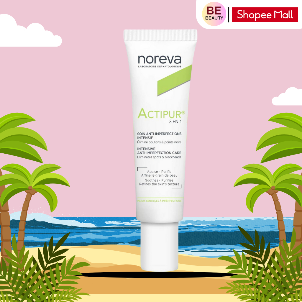 Kem Bôi Giảm Mụn Noreva Actipur 3 En 1 Intensive Anti-Imperfection Care 30ml