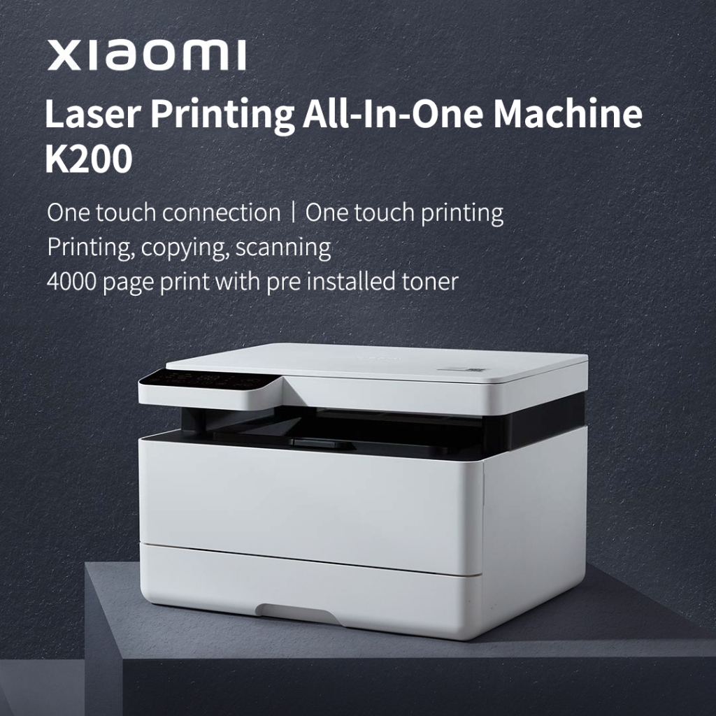 Máy in laser All-in-One Xiaomi K200 -In/Copy/Scan màu,Kết nối NFC AirTap - Dễ sử dụng cho người mới