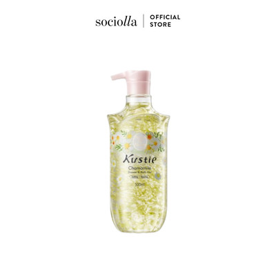 Sữa Tắm Cánh Hoa Khô Làm Dịu và Phục Hồi Da Hương Hoa Cúc Kustie Chamomile Shower & Bath Gel