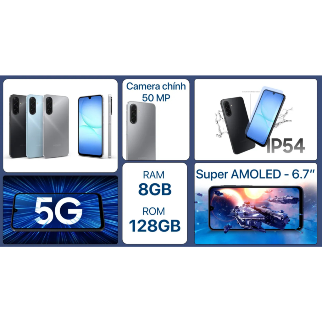 Samsung Galaxy A17 8GB 128GB (Chipset:MediaTek Helio G99)