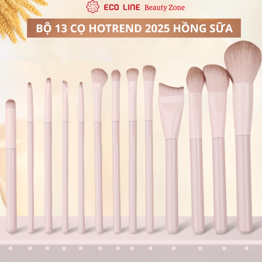 Bộ cọ makeup chuyên nghiệp 13 cây hottrend cọ dàn nền phấn phủ tán son kẻ mắt