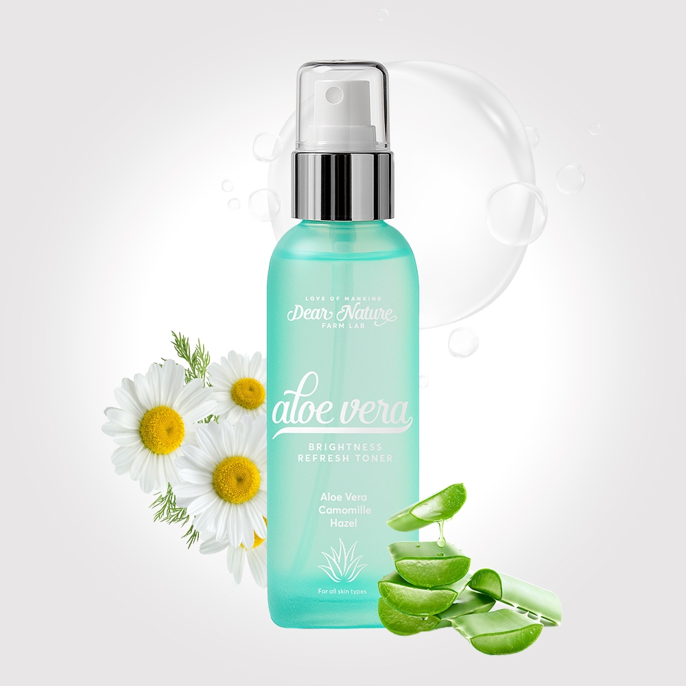 Aloe Vera - Brightness Refresh Toner 100ml Dear Nature