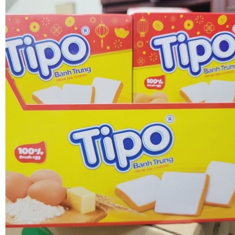 Hộp bánh trứng Tipo lễ ( có 12 hộp nhỏ* 39g)