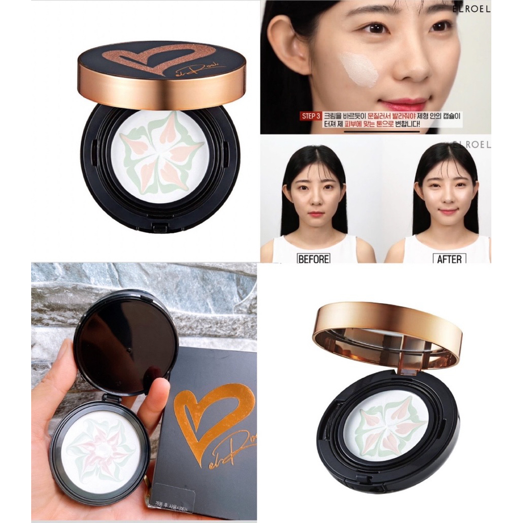 [EXP 2028] LÕI PHẤN TƯƠI CHỐNG NẮNG THÔNG MINH ELROEL HEART FIT BLANC PACT TỰ NHIÊN