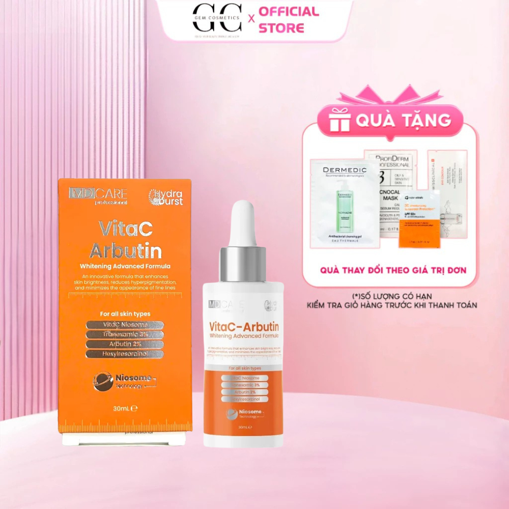 [Công Ty] MD CARE VitaC-Arbutin Whitening Advanced Formula – Serum Dưỡng Sáng Da & Đều Màu 30ml