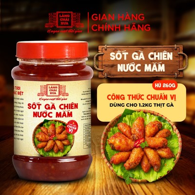 [Hủ 260g] Sốt Gà Chiên Nước Mắm Làng Chài Xưa công thức chuẩn vị không cần nêm nếm đậm đà đặc biệt