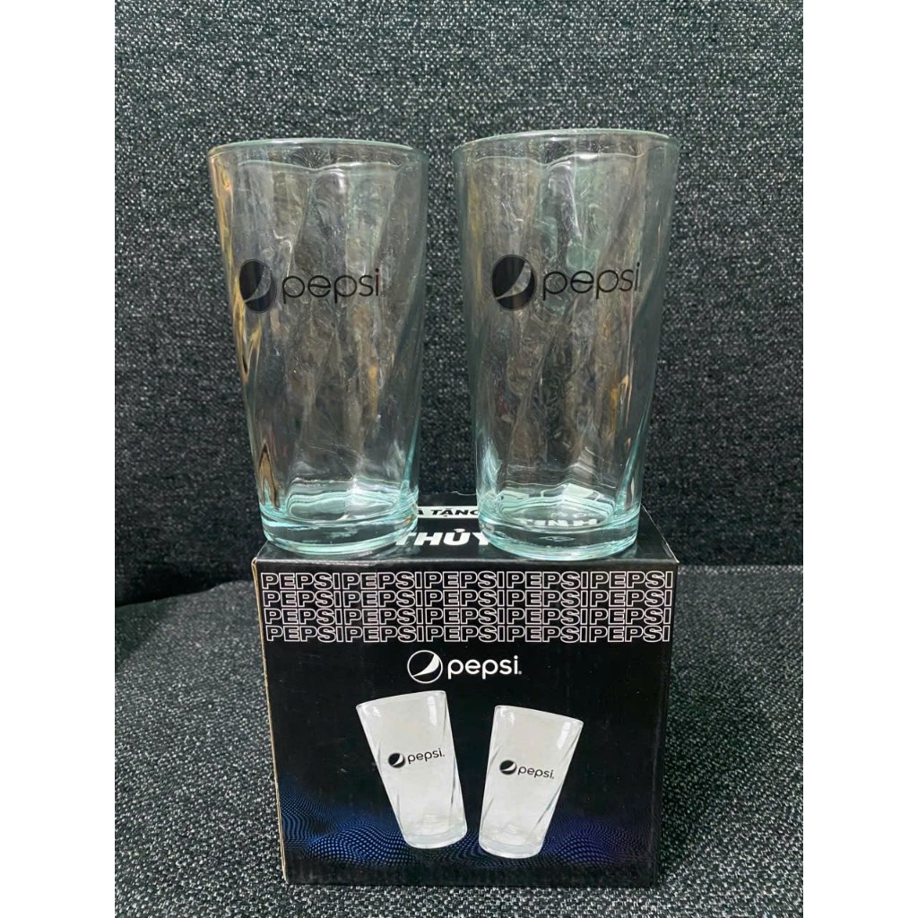 COMBO 2 LY THỦY TINH 400ML QUÀ TẶNG PEPSI