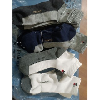 set 5 đôi tất vớ nam cotton bizmen cổ trung cổ cao