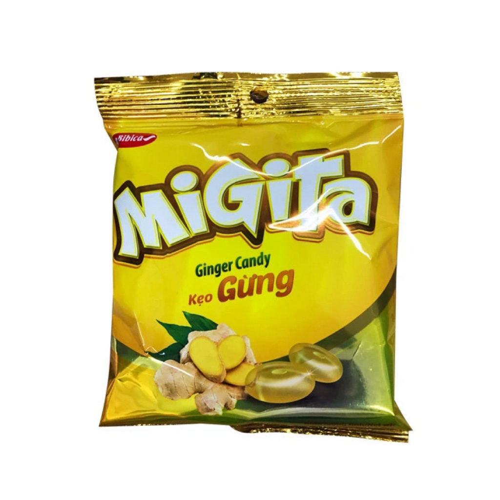 Kẹo gừng Migita của thương hiệu Bibica