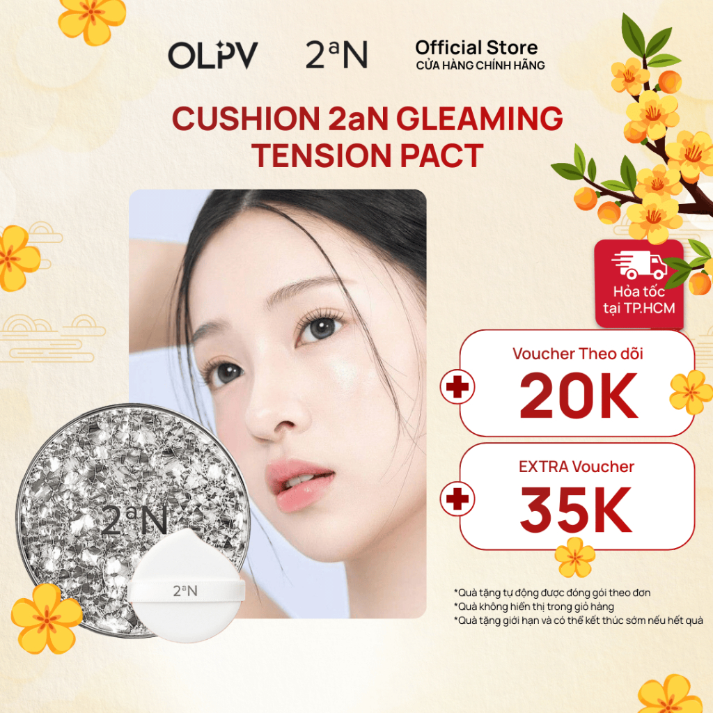Cushion Phấn nước 2aN Gleaming Tension Pact glowy căng bóng