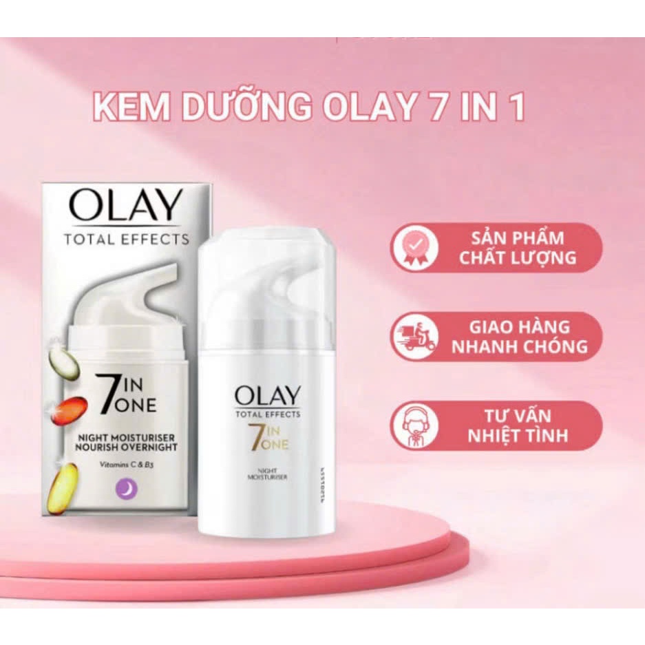 Kem dưỡng Olay 7 in 1 bản uk ban ngày và ban đêm cao cấp Kem Ban Đêm