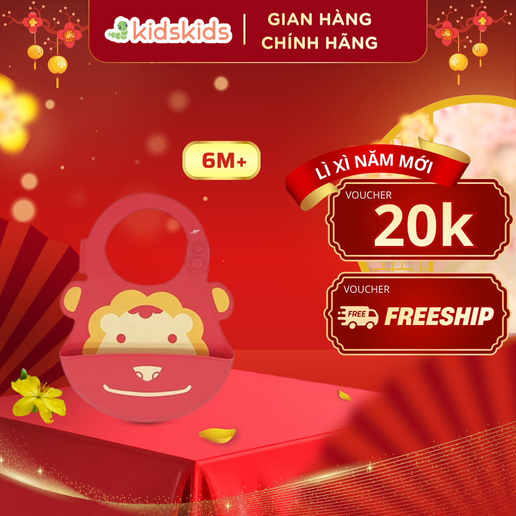 Yếm Silicon Ăn Dặm Cho Bé Marcus & Marcus, Từ 6 Tháng - Marcus