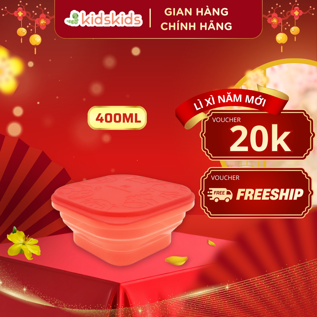 Bát Silicon Xếp Gọn Đựng Bánh Ăn Dặm Cho Bé Marcus & Marcus - Marcus