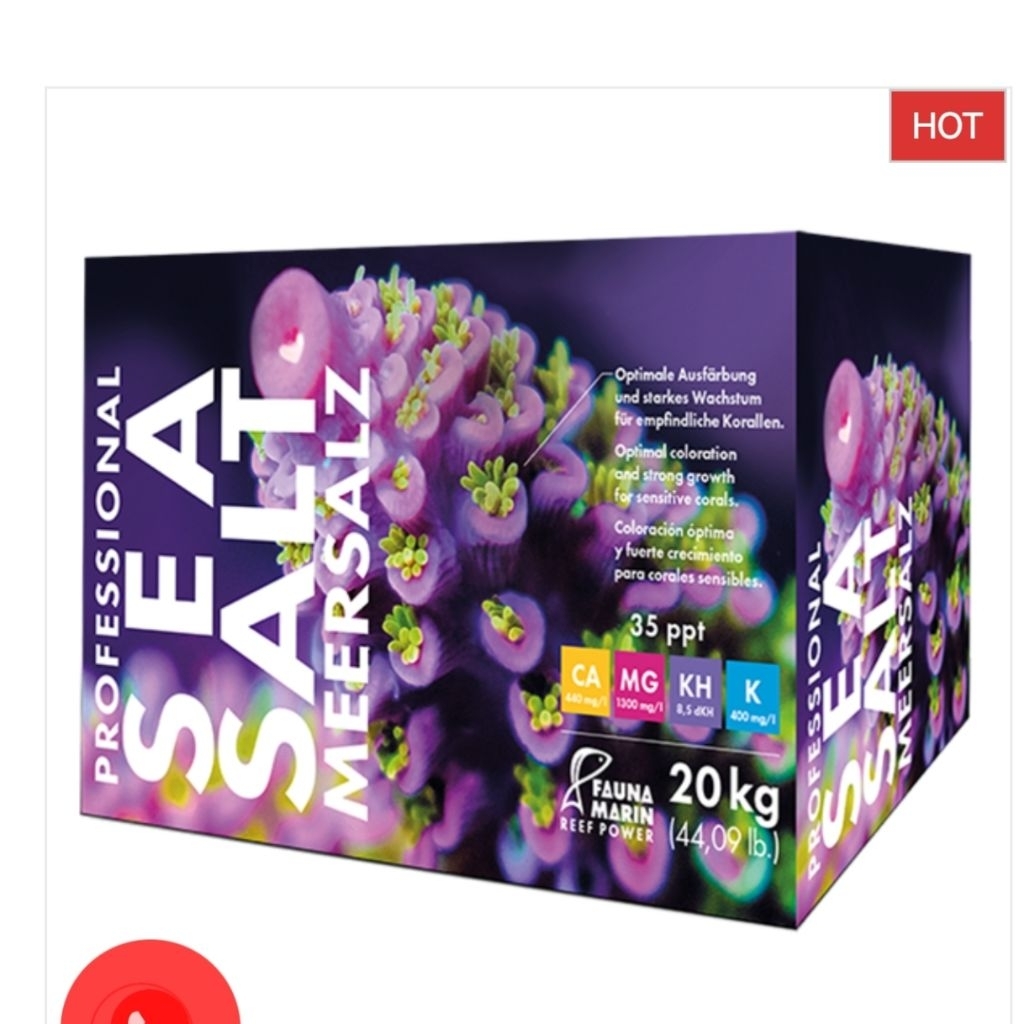 Muối Đức Fauna Marin cho hồ cá biển – hộp 20kg