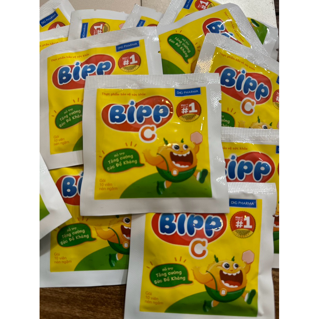 combo 10 gói viên kẹo Bipp C