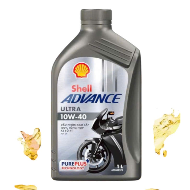 Shell Advance Ultra 10W40 nhớt tông hợp cao cấp dành cho xe số, côn tay - Sản xuất tại Việt Nam