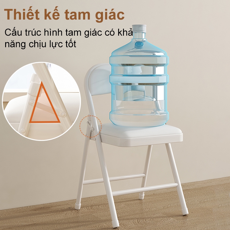 【Hà Nội giao nhanh】Ghế Gấp Gọn Văn Phòng Tựa Lưng Bọc Da Mềm Êm Ái Tiết Kiệm Không Gian Dùng Cho Làm Việc | BigBuy360 - bigbuy360.vn