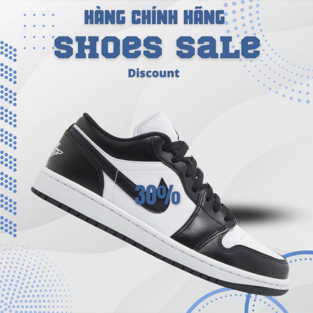 [CHÍNH HÃNG] Giày sneaker thể thao nam nữ Air Jordan 1 Low ‘Panda’ DC0774-101