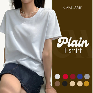 Áo thun trơn cổ tròn CARINAMY DRYFIT COTTON thời trang, basic t-shirt. Áo thun trơn basic nhiều màu