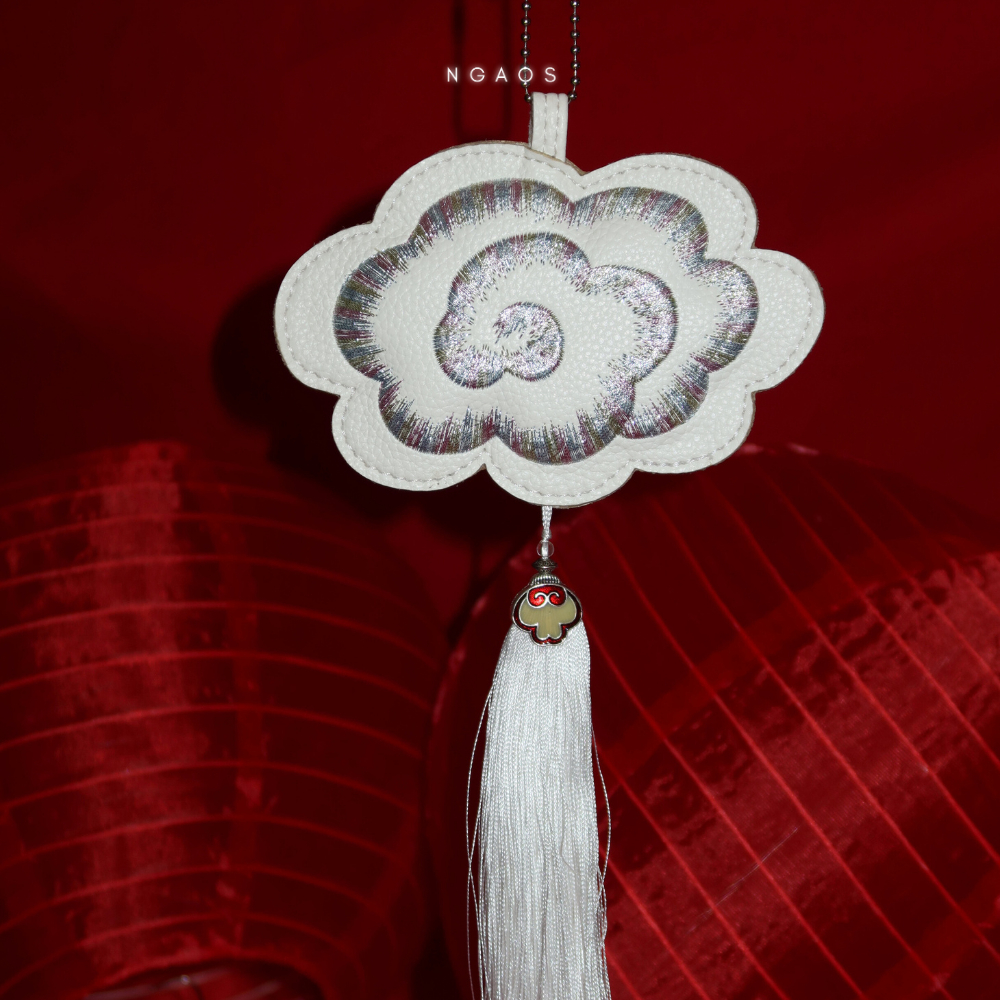 Mây Charm - NGAOS - Vegan Leather - Móc Khoá Treo Túi Xách