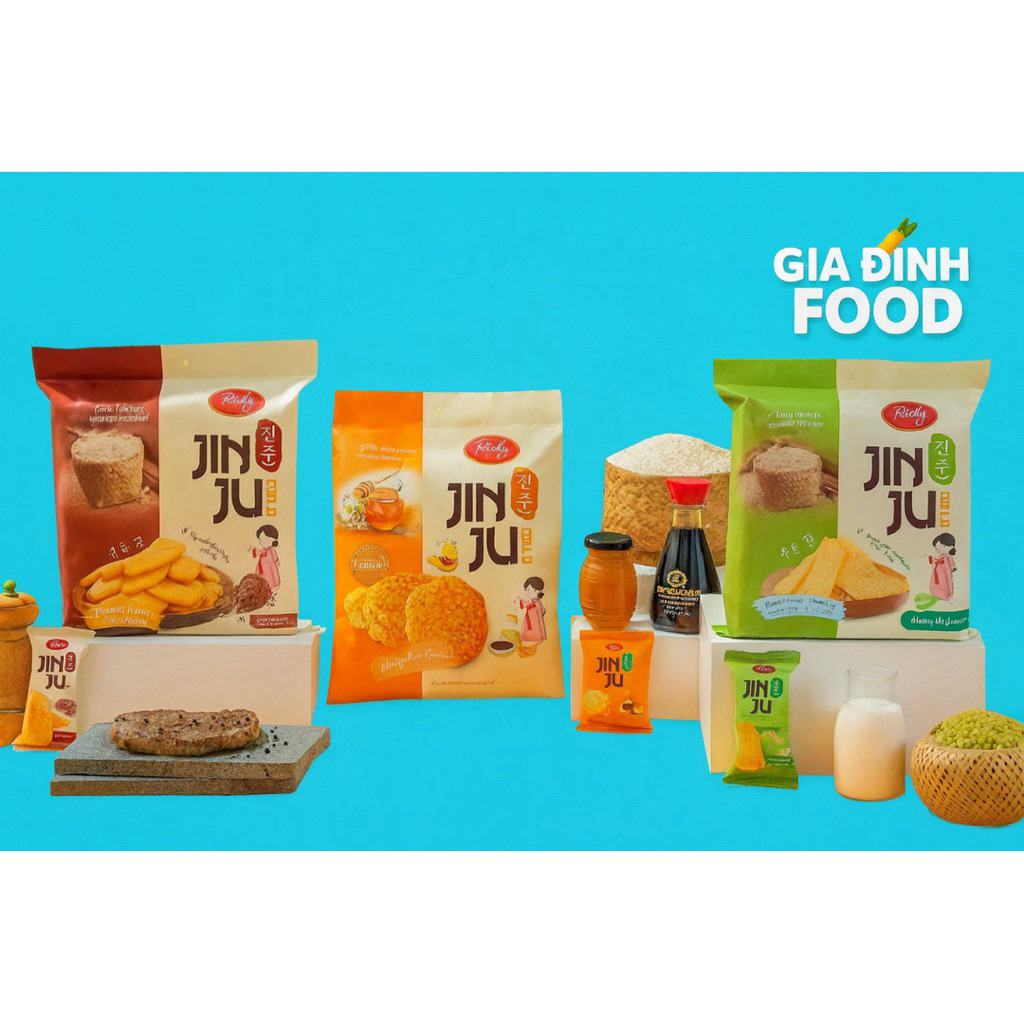 BÁNH gạo nướng Jinju Hàn Quốc