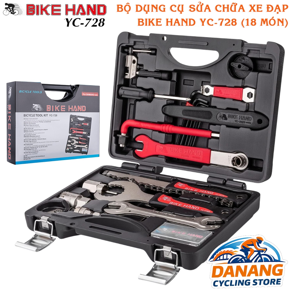 Bộ Dụng Cụ Sửa Xe Đạp Bike Hand YC-728  18 món – Chính Hãng
