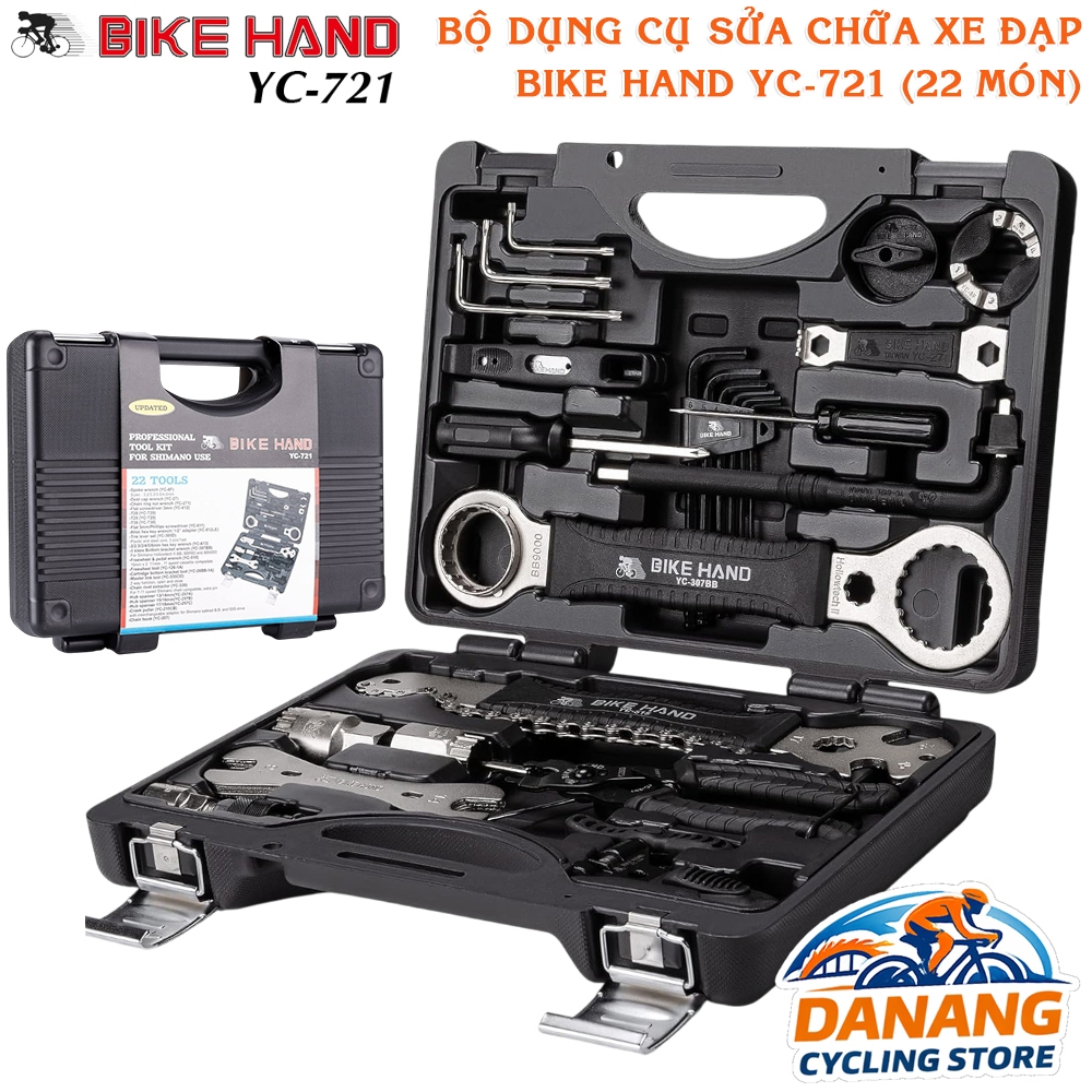 Bộ Dụng Cụ Sửa Xe Đạp Bike Hand YC-721  22 Món – Chính Hãng
