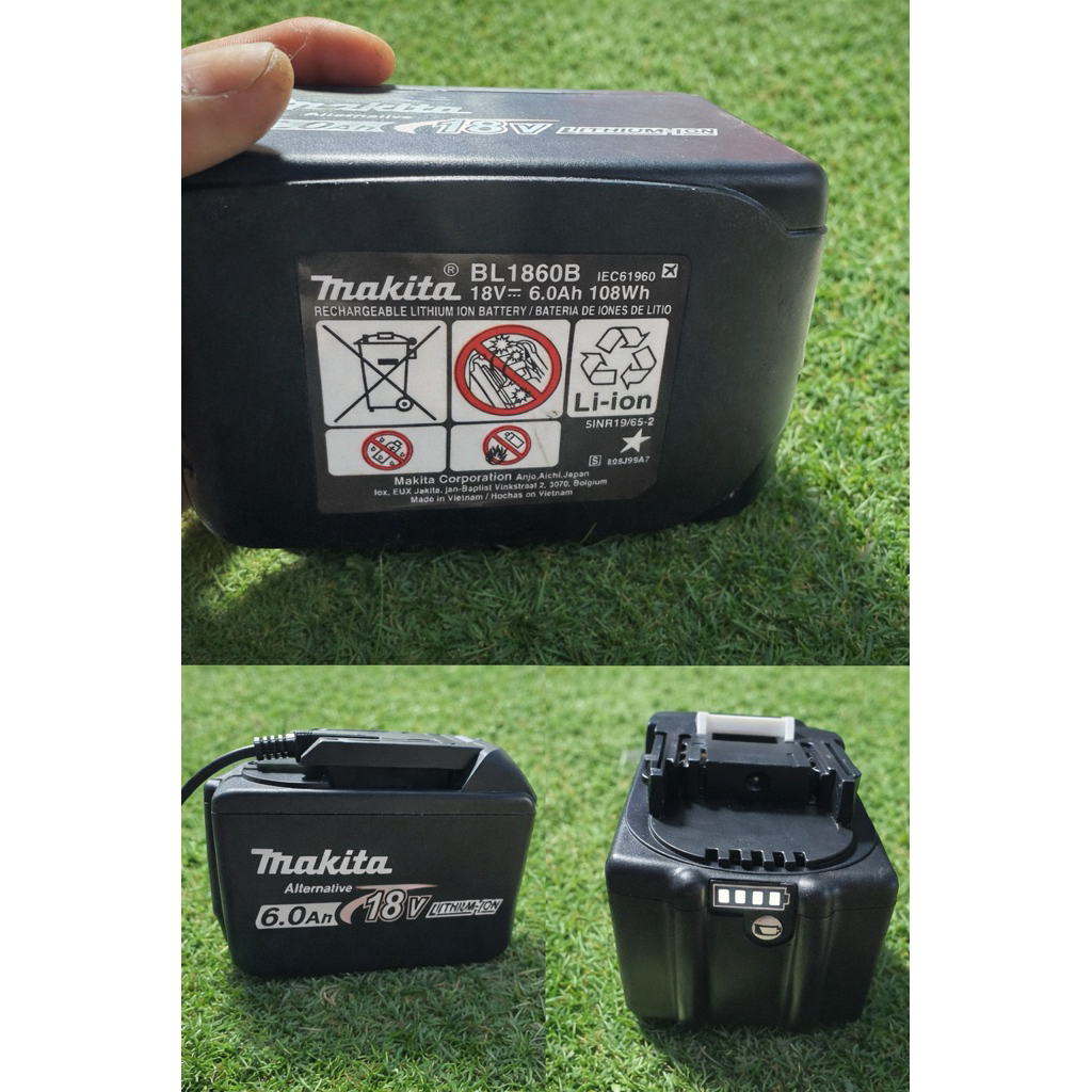 Pin makita 10sell 15sell 6Ah dung lưởng chuẩn xả 90A