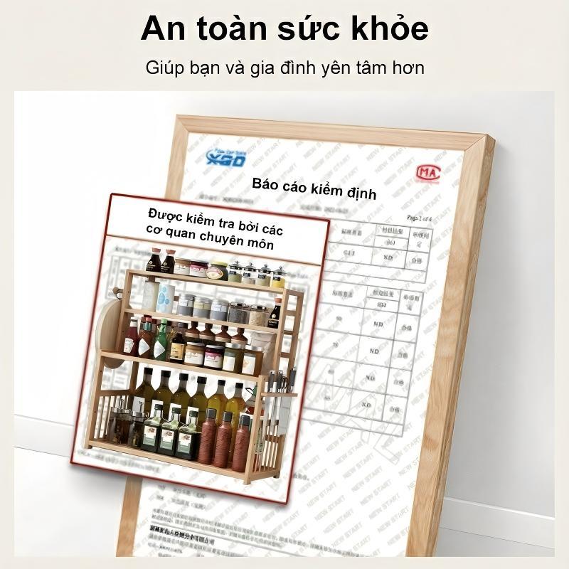 Kệ để đồ kệ lưu trữ kệ gia vị nhà bếp tiết kiệm không gian tổ chức lưu trữ đồ dùng nấu ăn chống ẩm | BigBuy360 - bigbuy360.vn