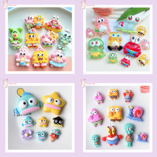 CHARM NHỰA BỌT BIỂN SPONGEBOB VÀ SAO BIỂN PATRICK – PHỤ KIỆN DECOR DIY, TRANG TRÍ CHARM LUMI