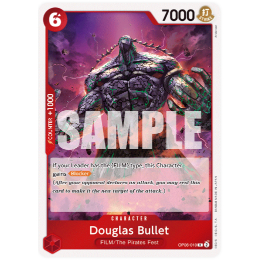 [Thẻ bài OnePiece] OP06-010 | R | CHARACTER Douglas Bullet