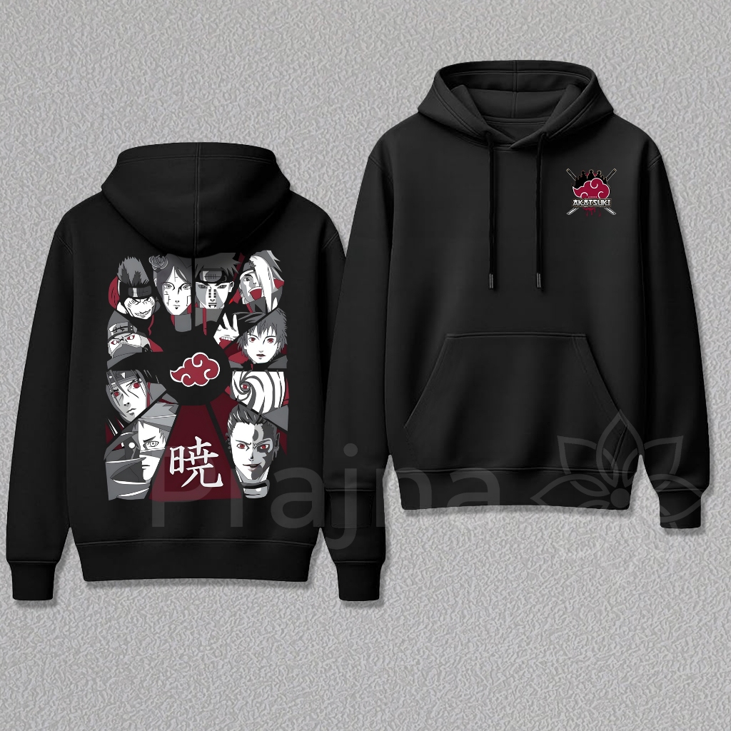 Áo Khoác Hoodie Unisex akatsuki anime ,Lót nỉ Lông Thỏ Cao Cấp Phiên Bản Giới Hạn, Mẫu Mới Hottrend,