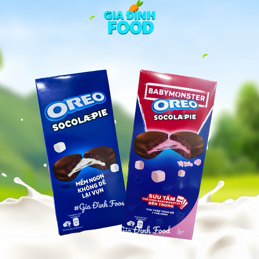 BÁNH Oreo Socola-pie 168g