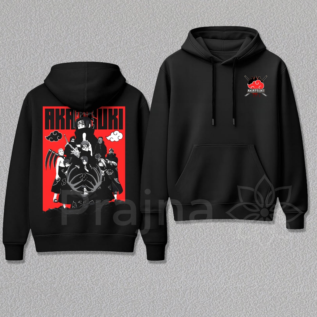 Áo Khoác Hoodie Unisex akatsuki anime ,Lót nỉ Lông Thỏ Cao Cấp Phiên Bản Giới Hạn, Mẫu Mới Hottrend,
