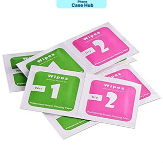 Combo 10 20 50 100 Bộ Giấy lau vệ sinh thiết bị điện tử, màn hình điện thoại, giấy lau bụi dán kính cường lực