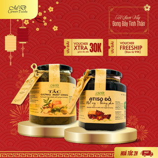 [HOẢ TỐC] [GIFTSET] Atiso Đỏ Mật Ong Đường Phèn - Tắc Gừng Mật Ong MD Green Foods Kèm Hộp Giấy