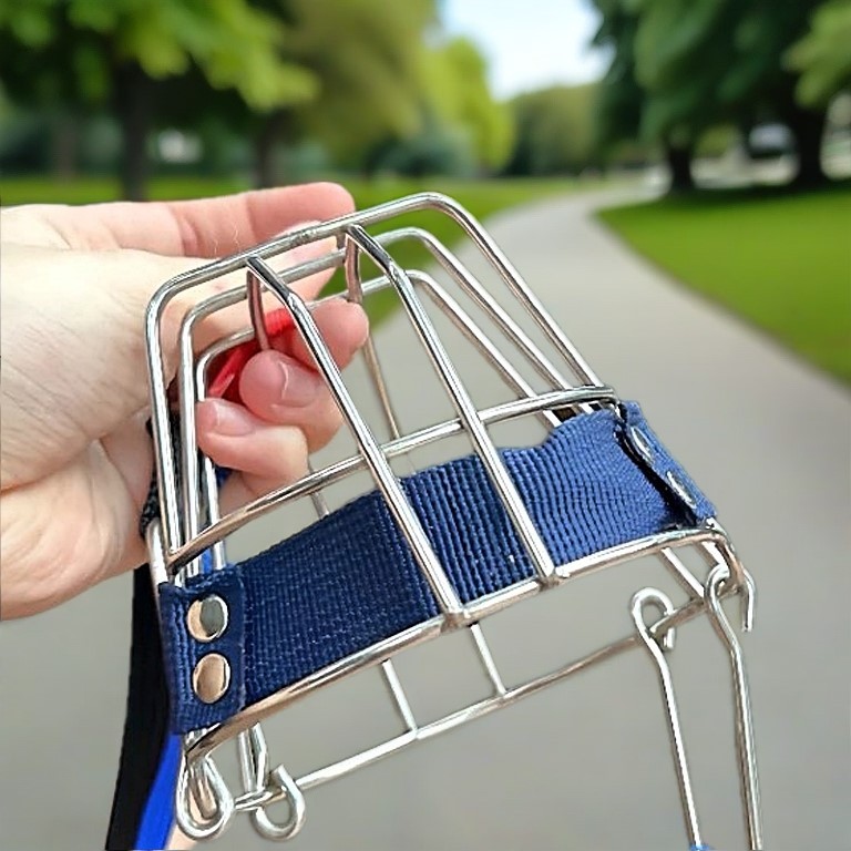 Rọ mõm cho chó, Bịp mõm chó inox chất liệu inox không rỉ, cực kỳ chắc chắn