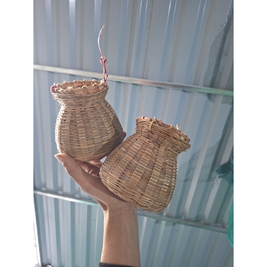 Giỏ cá tre decor - Đạo cụ múa, trang trí nhà cửa, chụp ảnh (Mây tre đan thủ công)