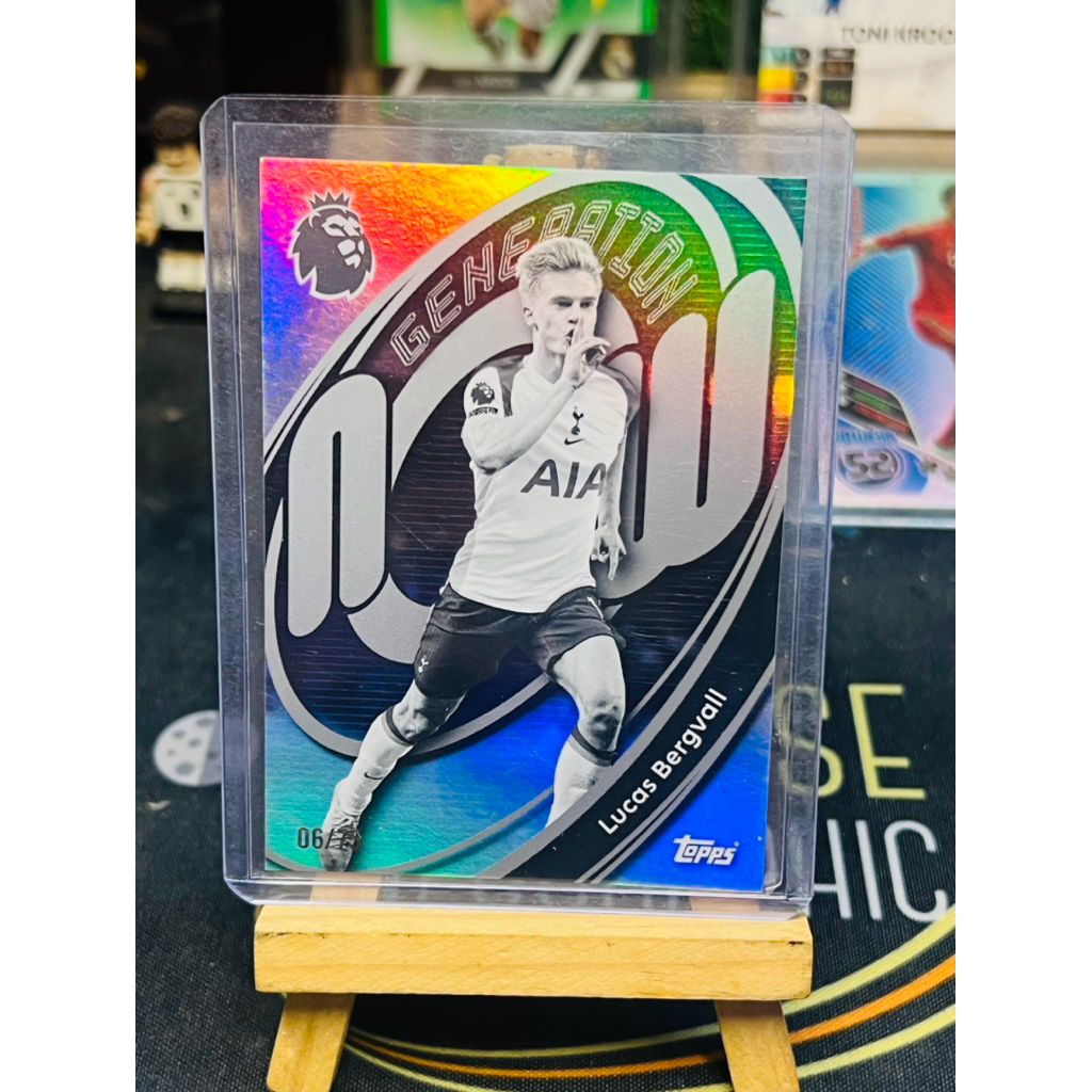 Thẻ bóng đá Lucas Bergvall Tottenham /75 Generation Now Topps EPL 2025/26