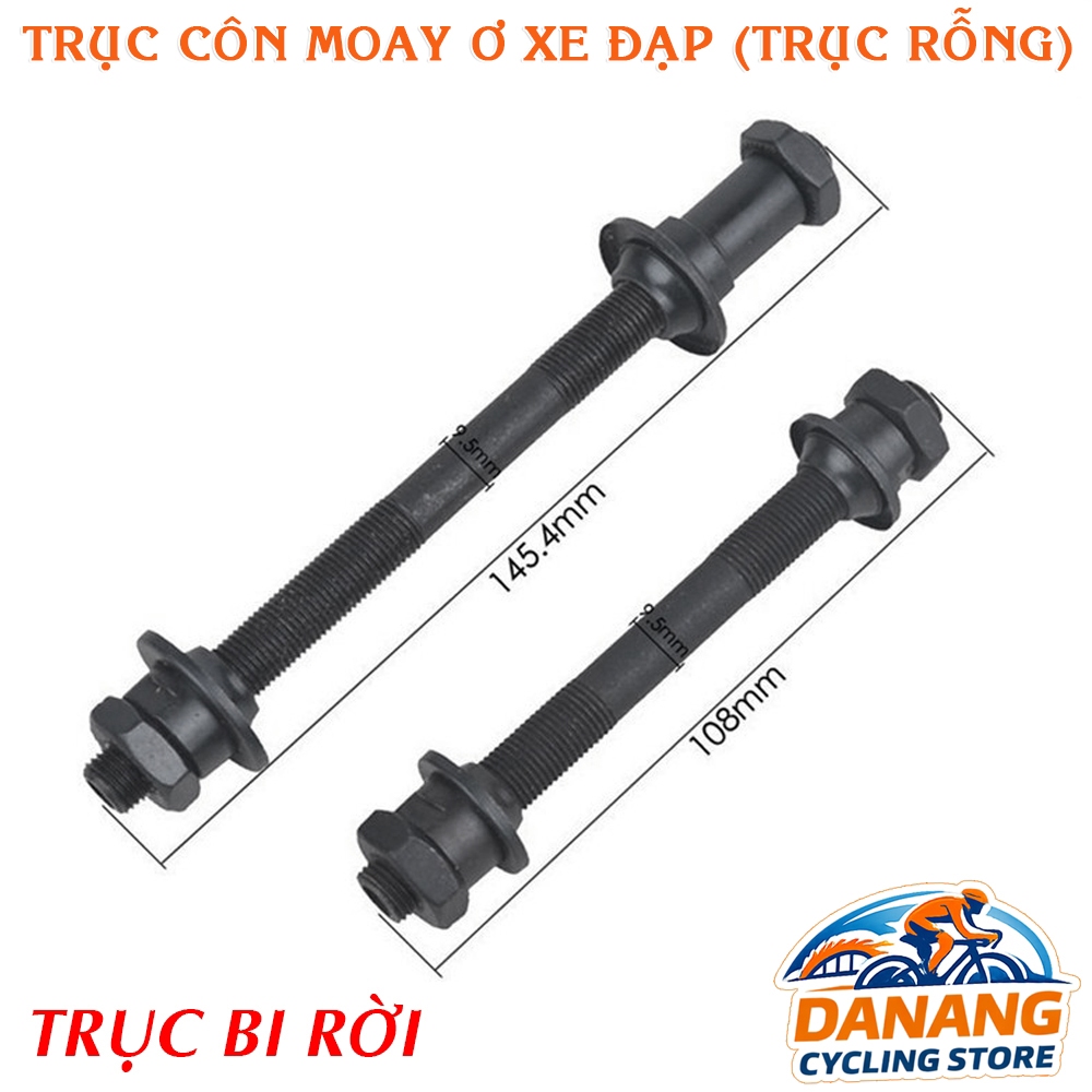 Trục Côn Moay Ơ Xe Đạp Bi Rời Trước Sau – Bi Rời (Trục Rỗng)