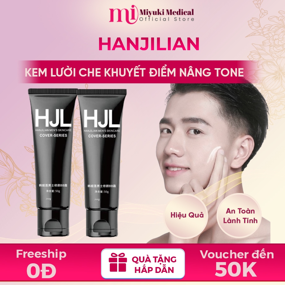 Kem Lười Che Khuyết Điểm Nam HANJILIAN MEN'S SKINCARE – Kem HANJILIAN Che Phủ, Nâng Tone Dành Cho Na