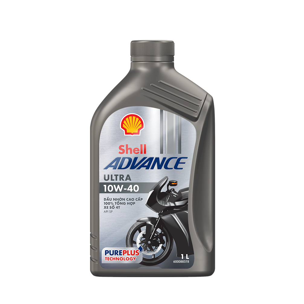 Shell Châu Á - Nhớt Shell Advance Ultra 10W-40 API SP Made in Shell Việt Nam Mẫu Mới 2025