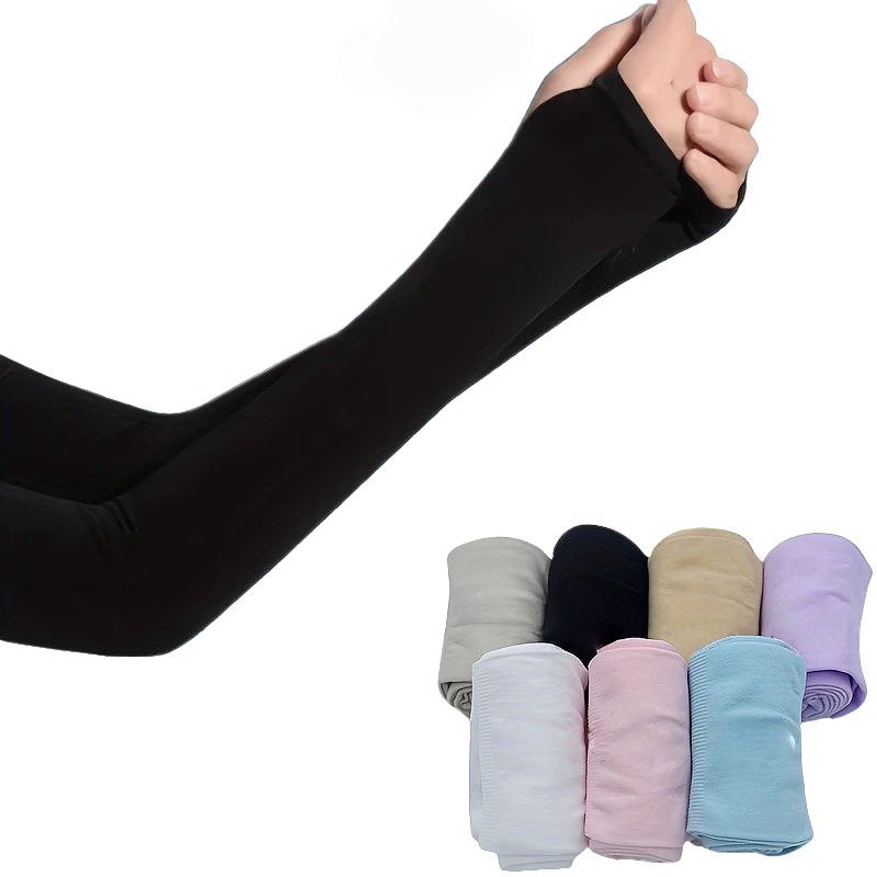 [Combo 3 đôi] Ống Tay Áo Chống Nắng Vải Thun Lạnh Thời Trang, Găng Tay Chống Tia UV