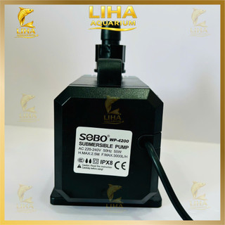 Máy Bơm Nước Sobo WP4200 (55W-3000L/H-2.5M) - Máy Bơm Hút Cặn Cho Hồ Cá