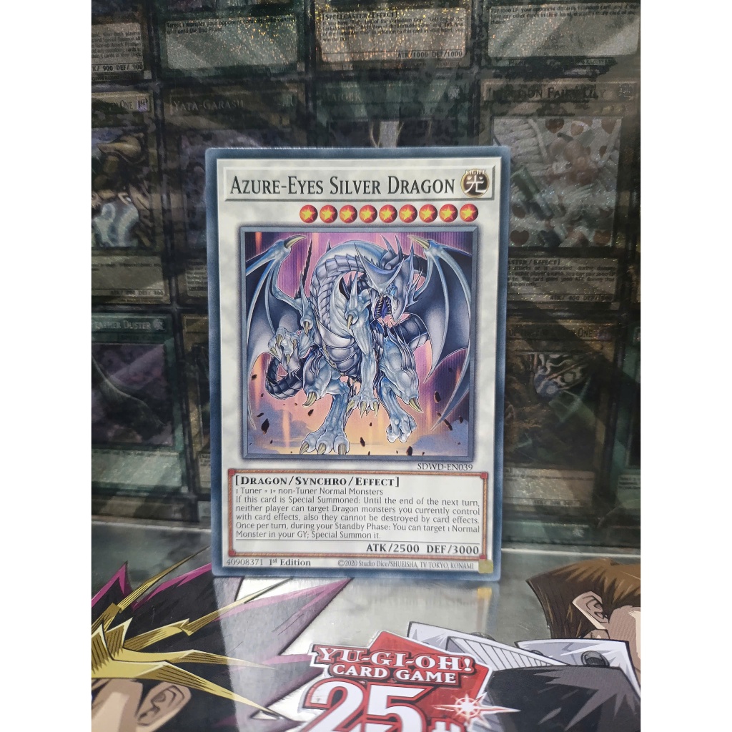 [ Đỗ Lạc - Vui lòng xem mô tả ] Thẻ Bài Yugioh Monster Azure-Eyes Silver Dragon Common