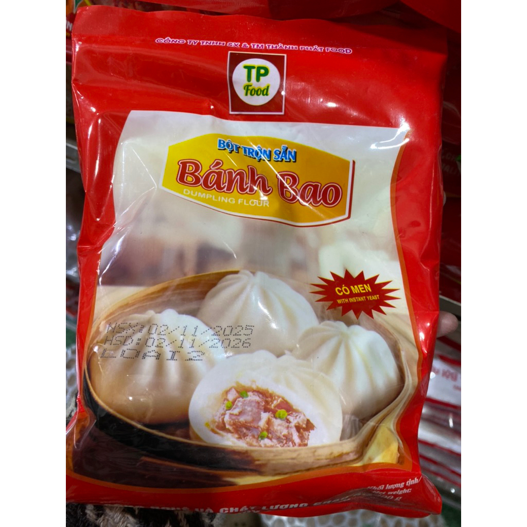 Combo 3 Gói Bột Trộn Sẵn Bánh Bao TP Food 400g – Dễ Nhồi, Mềm Xốp