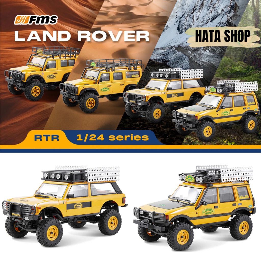 FMS FCX24M Land Rover Camel Xe Đua Điều Khiển Từ Xa Tỉ Lệ 1:24 Trophy Edition RTR Range Rover Series