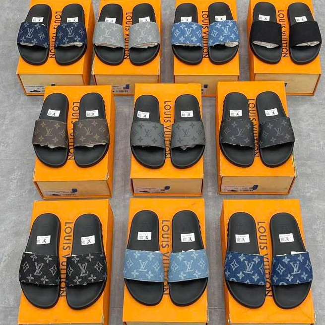 Dép Nam VL Hàng Loại 1-1 Full Hộp, Dép Quai Ngang Đế Cao Su Non Cực Êm Chân 2026