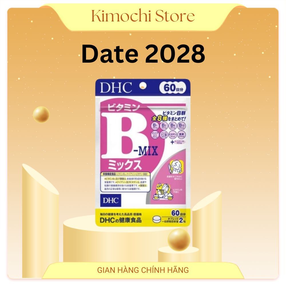 Viên Uống Vitamin B Mix Tổng Hợp DHC Gói 120 Viên Nhật Bản Tăng Cường Sức Khoẻ, Da Khoẻ
